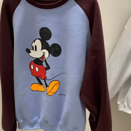 1092 raglan mickey sweat/2カラー