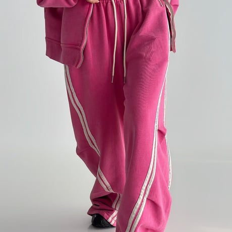 1078 Side 3-Line pigment Zip Hoodie Setup/4カラー