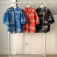 0914 バンダナ柄 over shirt/3カラー