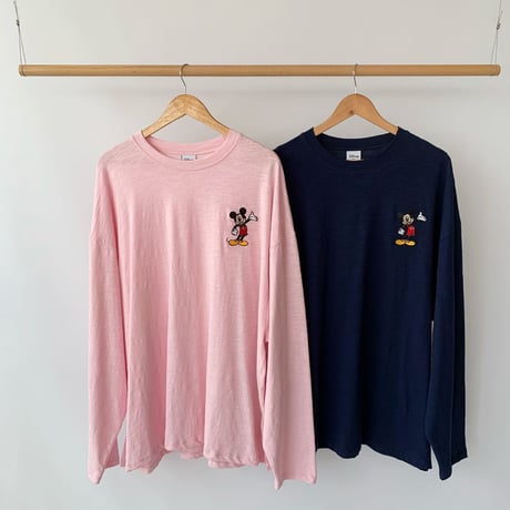 0985 Mickey over Long Sleeve Tee/2カラー