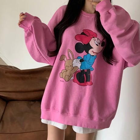 1031 Vintage Mickey & Minnie Sweat/2カラー