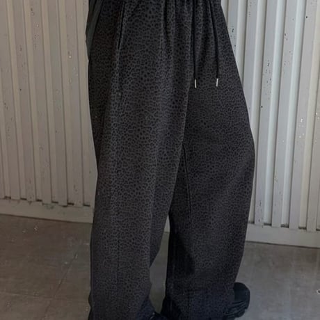 0991 Leopard Wide Lounge Pants/2カラー