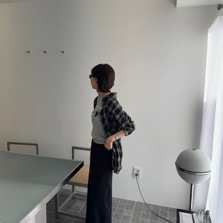 0973 Fold Waist Maxi Sweat Skirt/2カラー