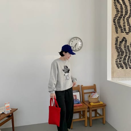 1081 SNOOPY lettering sweat