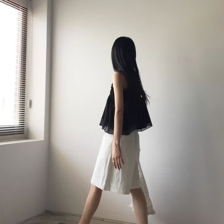 0923 flower strap chiffon camisole/2カラー