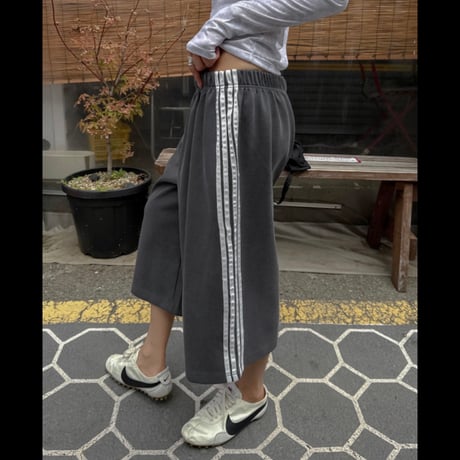 ピグメントVintage Side Line Wide Half Pants/3カラー