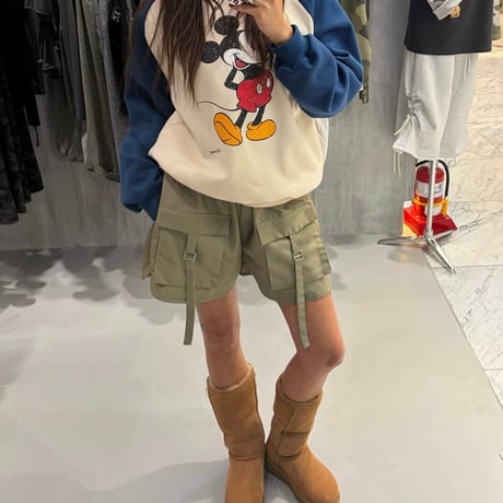 1092 raglan mickey sweat/2カラー