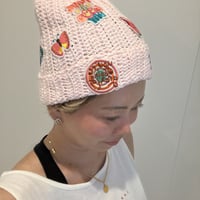 【即納】Wappen cotton Beanie ライトピンク