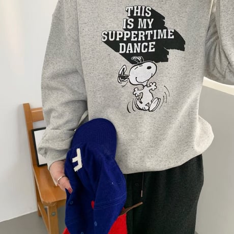 1081 SNOOPY lettering sweat