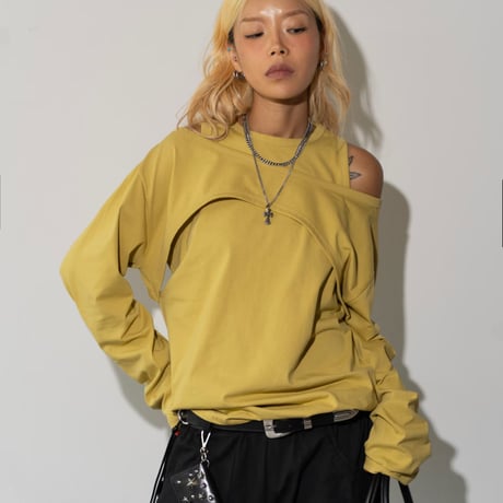 0999 Off-shoulder long sleeve/4カラー