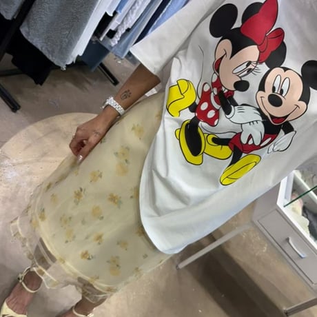 0875 mickey＆minnie tee/ワンカラー