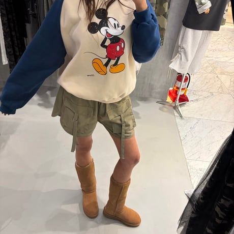 1092 raglan mickey sweat/2カラー