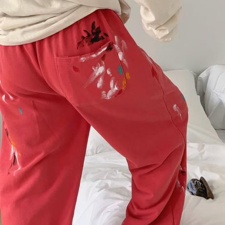 0969 Paint Splatter Jogger Pants/3カラー