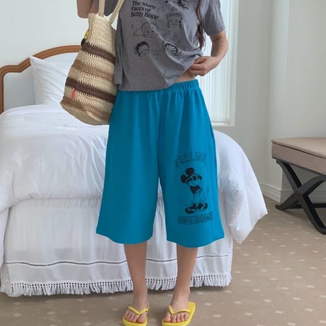 0929 surfing mickey half pants/3カラー