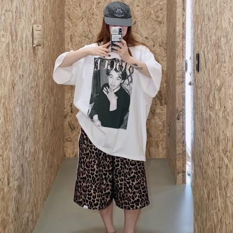 leopard half pants/ワンカラー