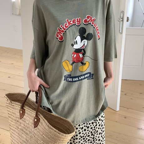 0916 古着風 New mickey tee/3カラー