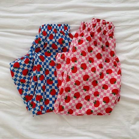 0888 tomato Capri pants/2カラー