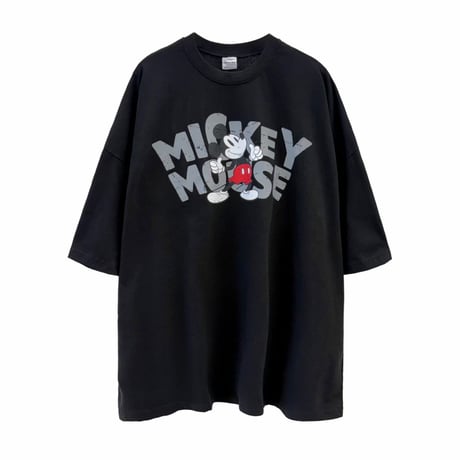 vintage logo mickey  over tee/3カラー