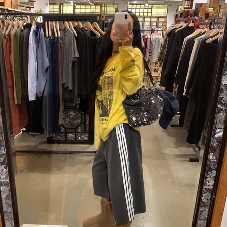 ピグメントVintage Side Line Wide Half Pants/3カラー