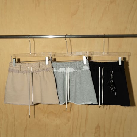 1004 Drawstring Layered Skirt/3カラー