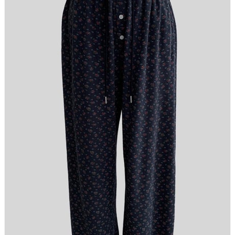 【即納販売★数量限定】Vintage Flower Waffle Pants/3カラー