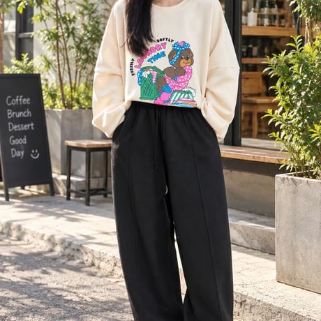 1059 wide jogger pants/4カラー