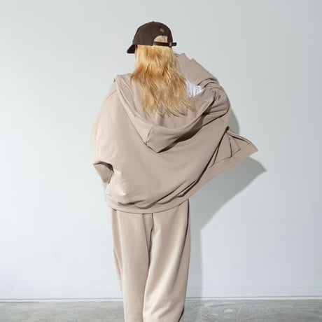 1003 Strap Hem Relax Jogger Pants/3カラー