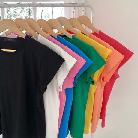 0981 Yoke Section Basic T-Shirt/8カラー