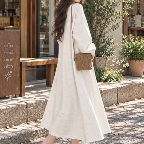 1061 sweat flare one-piece/5カラー