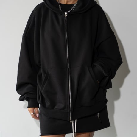 1001 Oversized Zip-Up Hoodie/3カラー