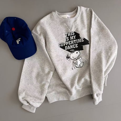 1081 SNOOPY lettering sweat