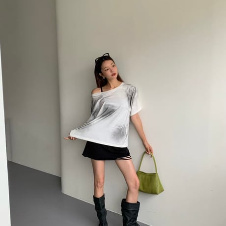 0869 Ombré spray T-Shirt/4カラー