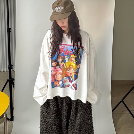 1084 angry moon ロングBIG TEE