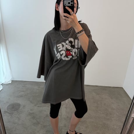 vintage logo mickey  over tee/3カラー