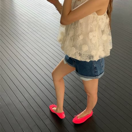0899 chiffon frill tops/ワンカラー