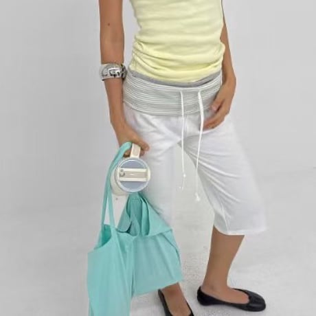 ボーダー切替 Capri pants/3カラー