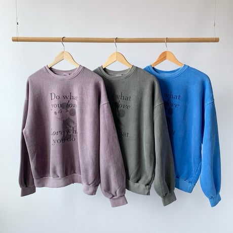 pigment Mickey Print Over Sweat/3カラー