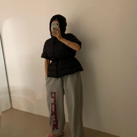 1073 POEMロゴ sweat wide pants/2カラー