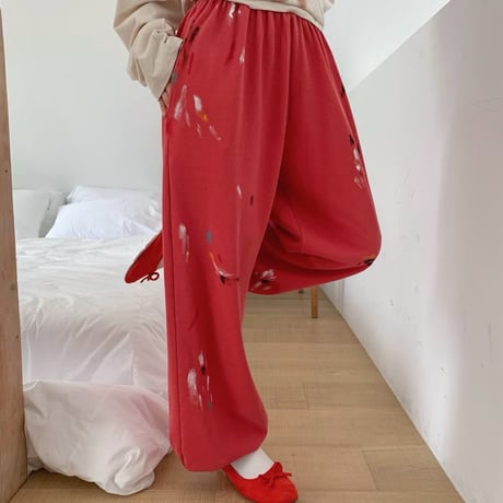 0969 Paint Splatter Jogger Pants/3カラー