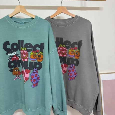 0406 Pigment McDonald Heart sweat/2カラ