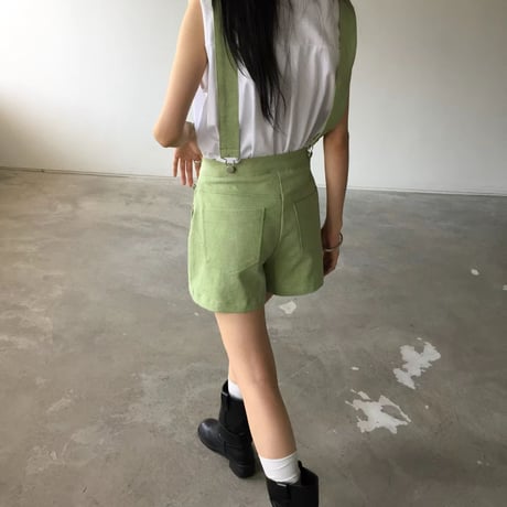0922 Strap soft denim Shorts pants/3カラー