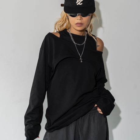 0999 Off-shoulder long sleeve/4カラー