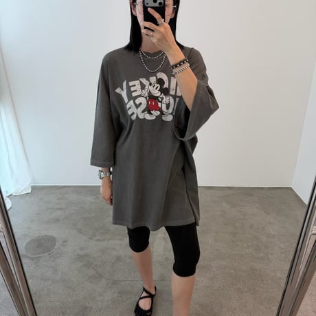 vintage logo mickey  over tee/3カラー