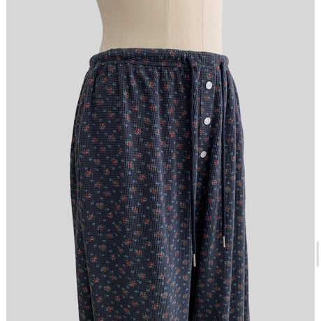 【即納販売★数量限定】Vintage Flower Waffle Pants/3カラー