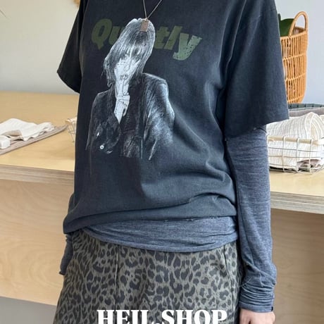 0976 QUIETLY Vintage Photo Tee/2カラー