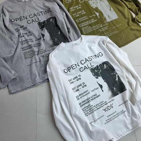 OPEN CASTING ヴィンテージプリントロンT/3カラー
