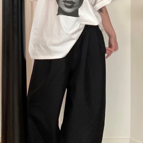 Double Tuck Wide Slacks/2カラー