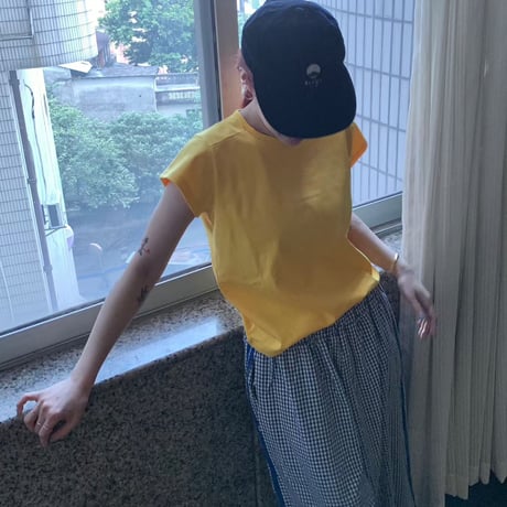 0981 Yoke Section Basic T-Shirt/8カラー