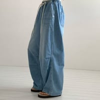 0915 tuck 美ラインsoft denim/2カラー