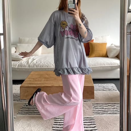 mesh cute tee/2カラー